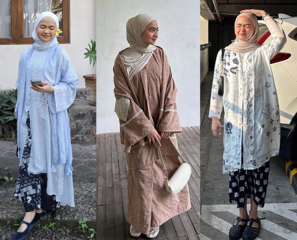 7 Inspirasi OOTD Kondangan Hijab Simpel ala Maryam Nurul, Effortless