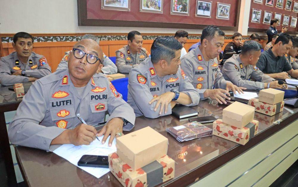 Rapat koordinasi pengamanan pertandingan Arema FC Vs Persik. (Dok. Humas Polres Malang)
