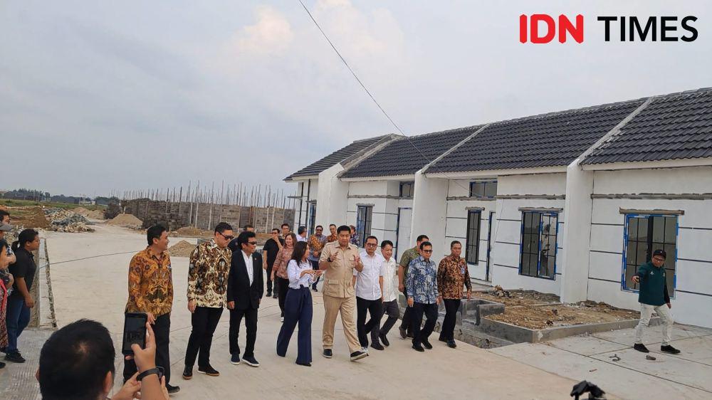 Penyaluran rumah subsidi, Selasa (6/5/2025). (IDN Times/Trio Hamdani)