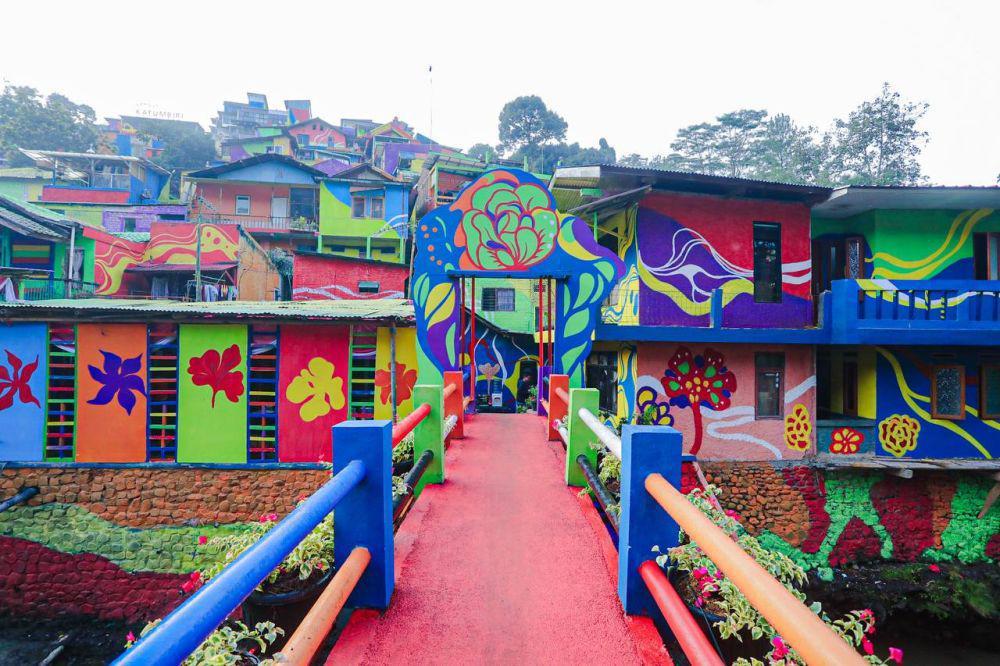 Kampung Pelangi Kota Bandung Kembali Berwarna, Jadi Tempat Wisata Baru