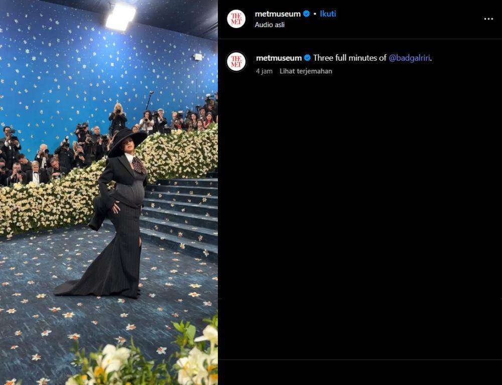 Rihanna umumkan hamil anak ketiga (instagram.com/metmuseum)