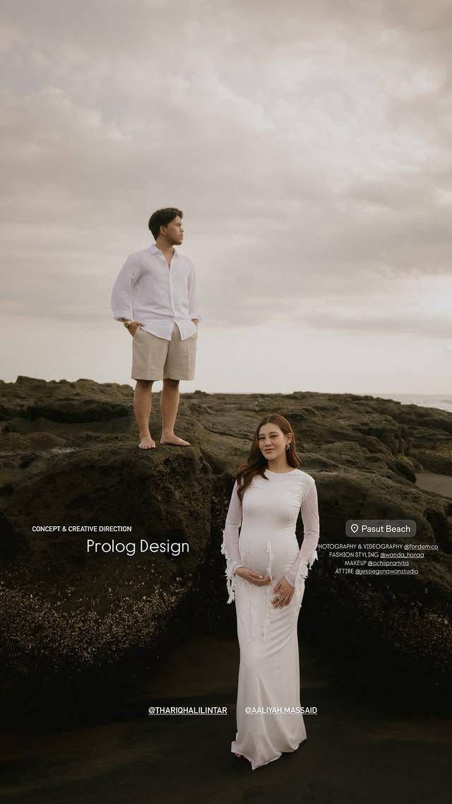 pemotretan maternity Aaliyah Massaid (instagram.com/fordem.co)