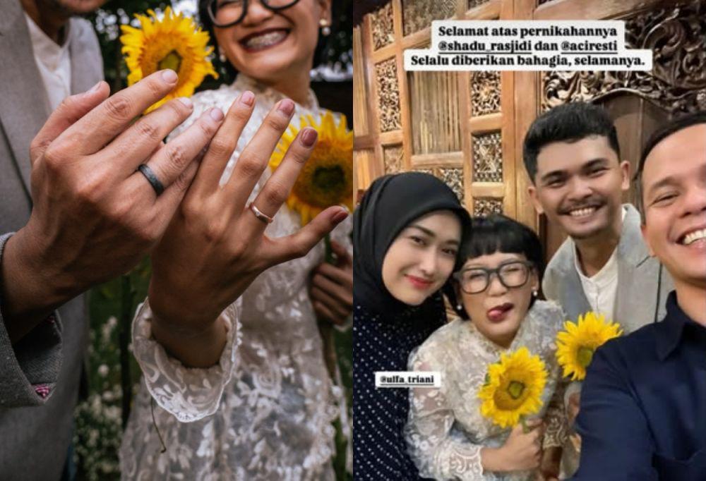 Gaya Aci Resti saat Menikah, Simpel dan Anggun!