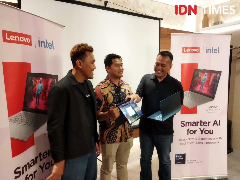 Lenovo Kenalkan Seri Baru Aura di Medan dengan Fitur AI tanpa Internet