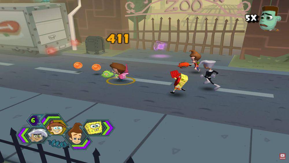 cuplikan gameplay Nicktoons Unite! (dok. THQ/Nicktoons Unite!)