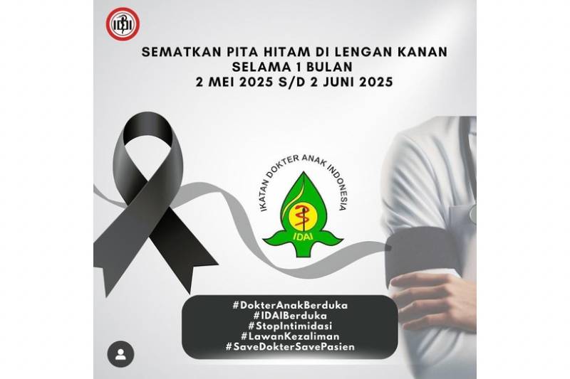IDAI beri imbauan pasang pita hitam. (instagram.com/idai_ig)