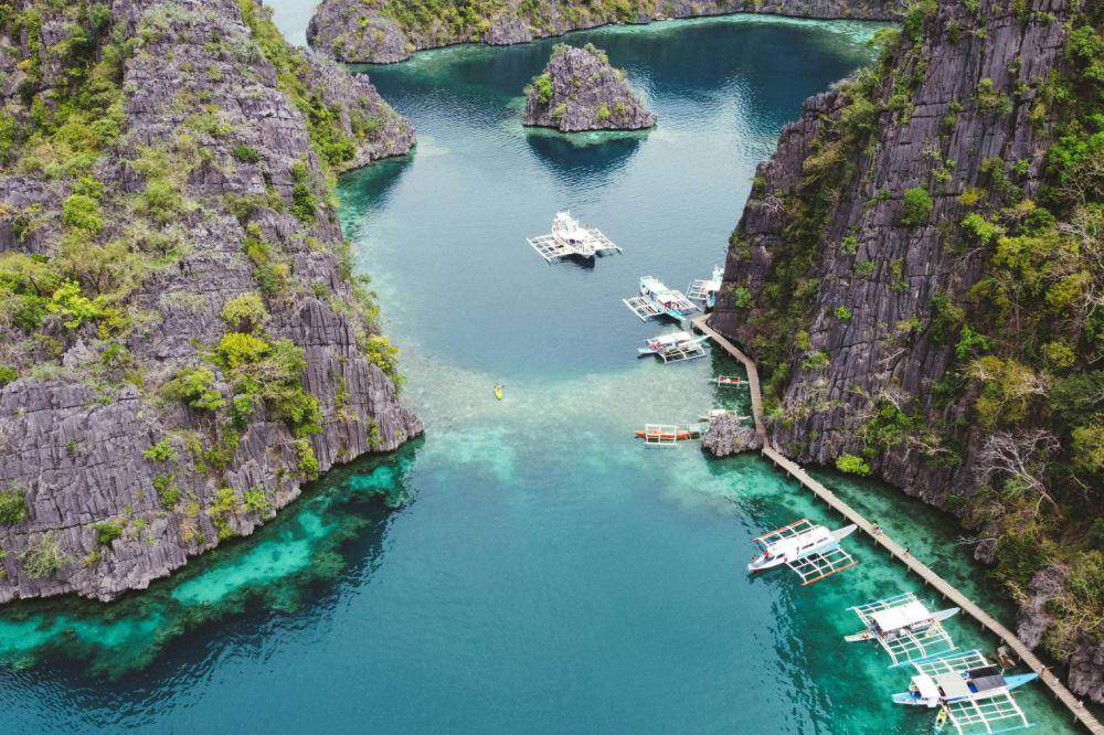 Danau Kayangan tampak atas (Pexels/Jay CP)