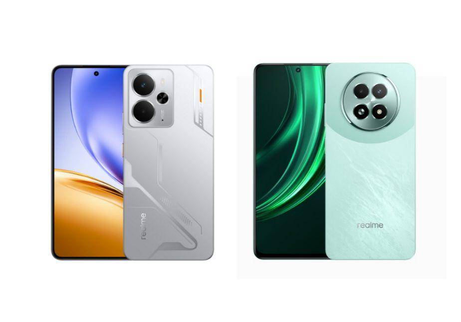 realme 14 5G (kiri) dan realme 13 5G (kanan) (realme.com)