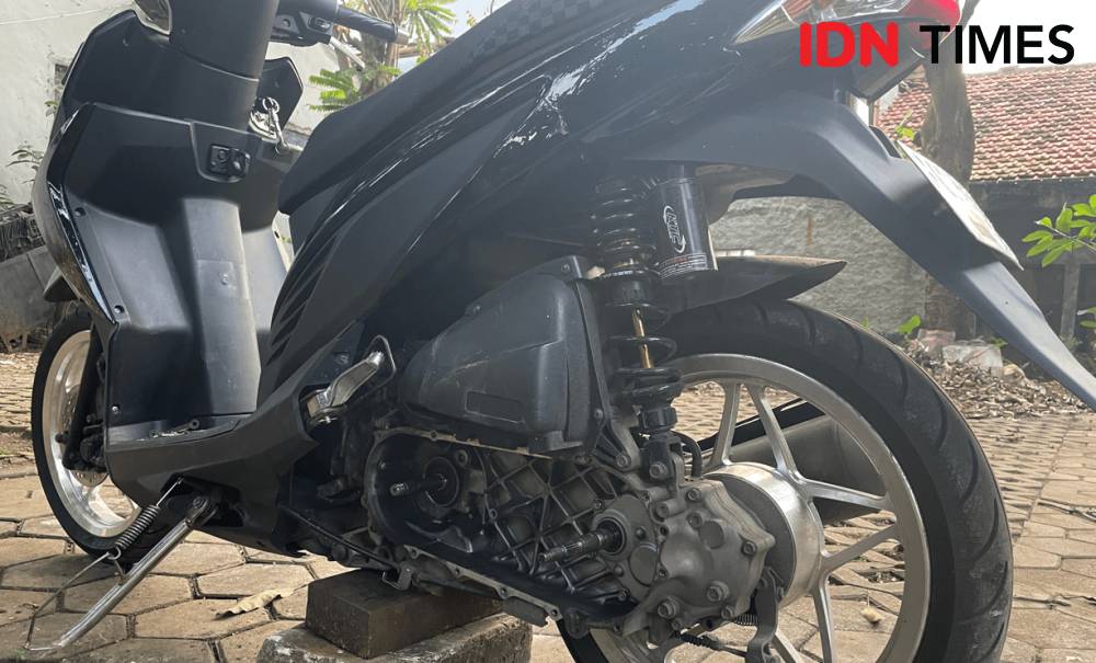 membersihkan CVT motor IDN Times/ Zaki Narayan Satria)