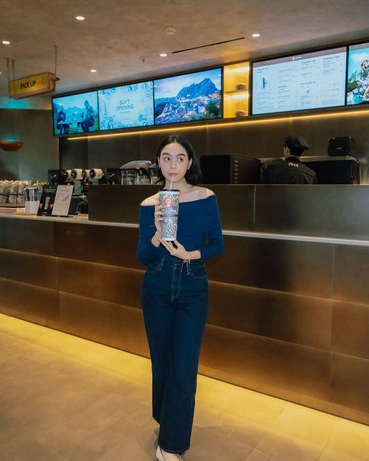 inspirasi OOTD Yasmin Jasem pemeran film Sorop (instagram.com/yasminjasem)