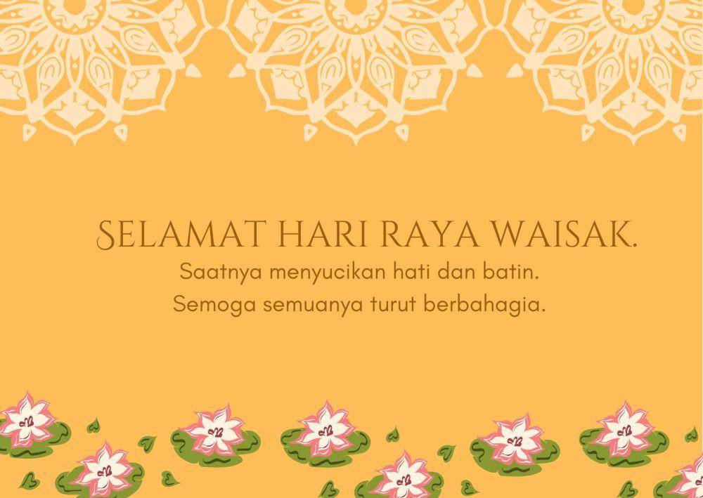 Kartu ucapan Hari Raya Waisak 2025 (IDN Times/Adyaning Raras)