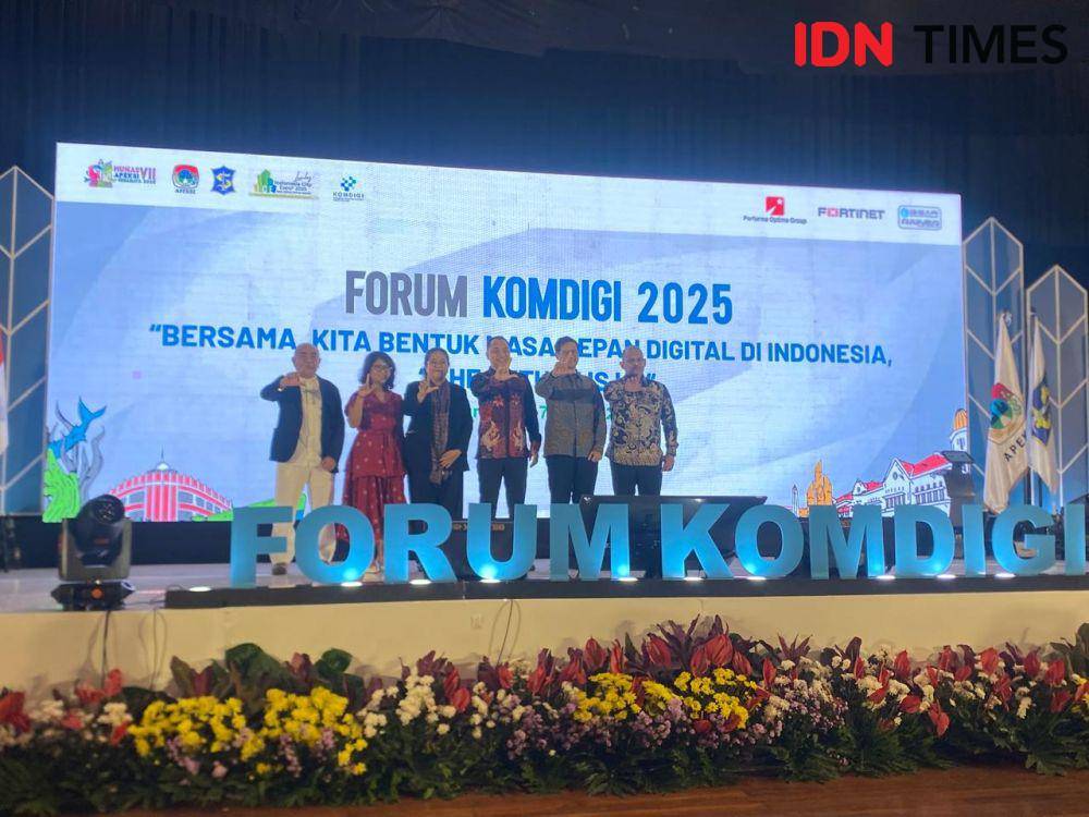 Forum Komdigi Munas VII APEKSI, Rabu (7/5/2025). (IDN Times/Khusnul Hasana)