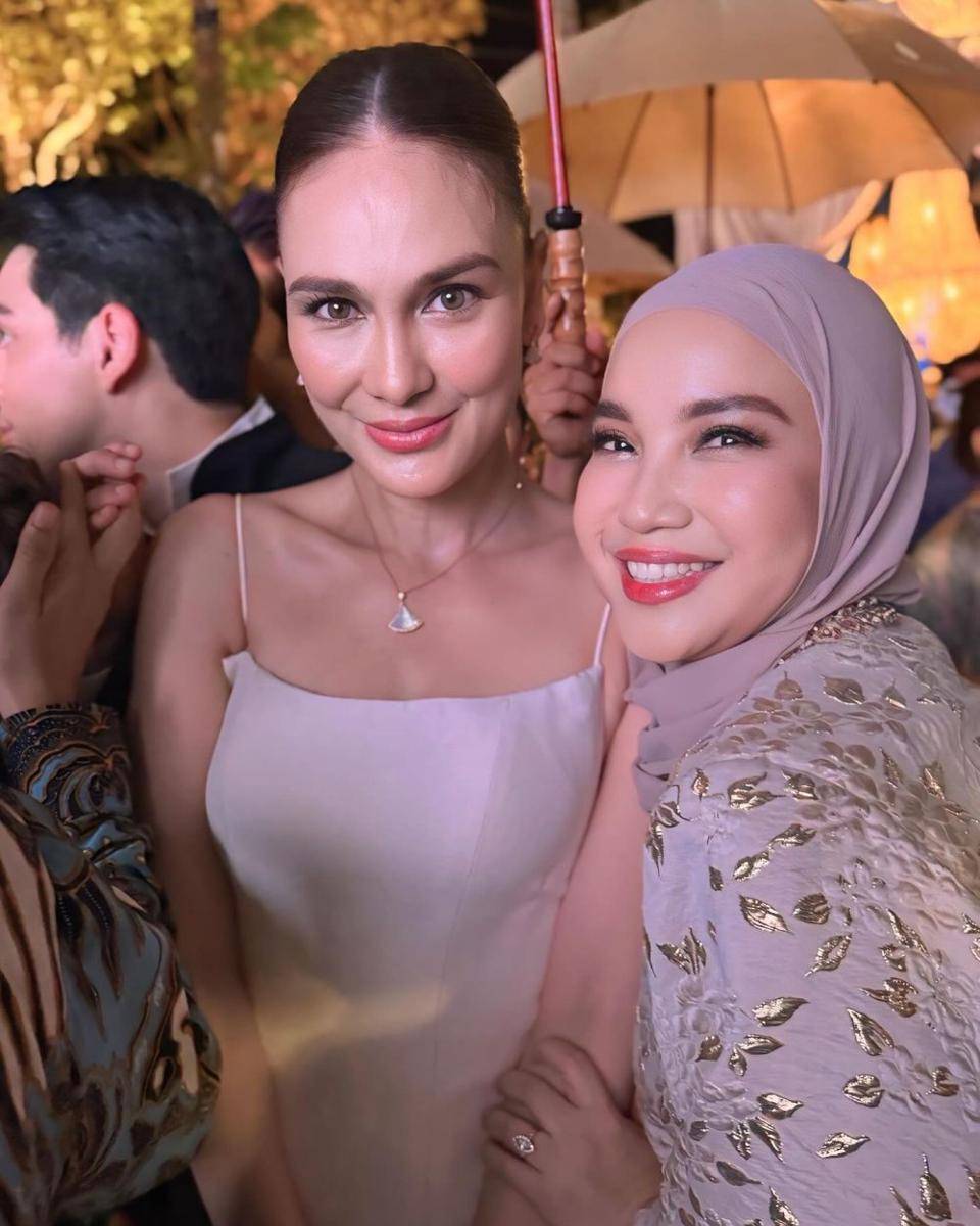 gaya Luna Maya di acara dinner usai akad nikah (instagram.com/chafrederica)