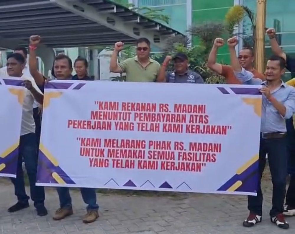 Kontraktor Segel Sejumlah Ruangan RSD Madani Pekanbaru