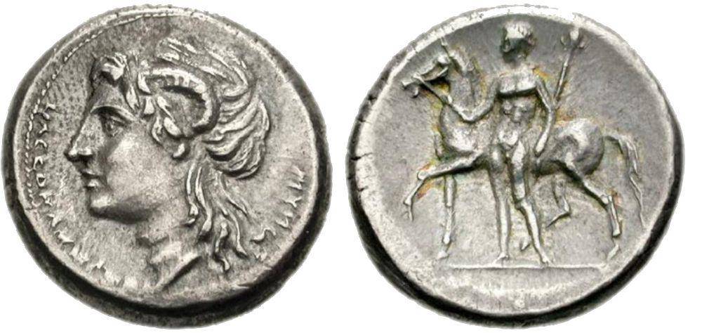 Apollo dalam bentuk koin (commons.wikimedia.org/CNG)
