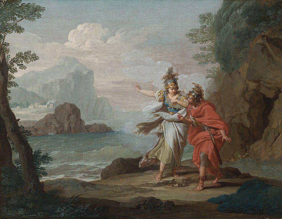 Athena dan Odysseus (commons.wikimedia.org/Sotheby's Lot.153)