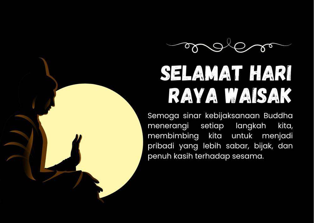 Kartu ucapan Hari Raya Waisak 2025 (IDN Times/Adyaning Raras)