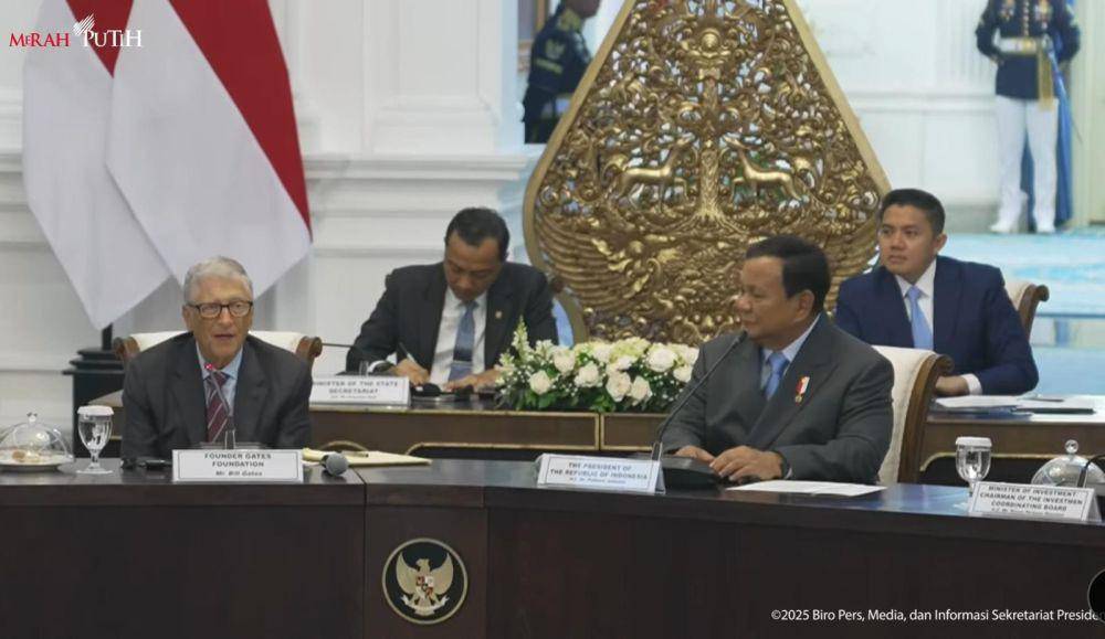 Prabowo ajak sejumlah Taipan RI Bertemu Bill Gates di Istana Merdeka (YouTube.com/Sekretariat Presiden)
