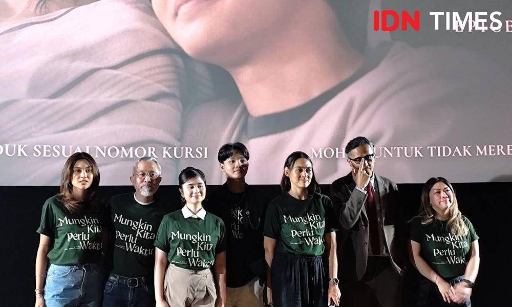 Konferensi Pers Mungkin Kita Perlu Waktu di XXI Epicentrum, Jakarta, Selasa (6/5/2025) (dok. IDN Times/Shandy Pradana)