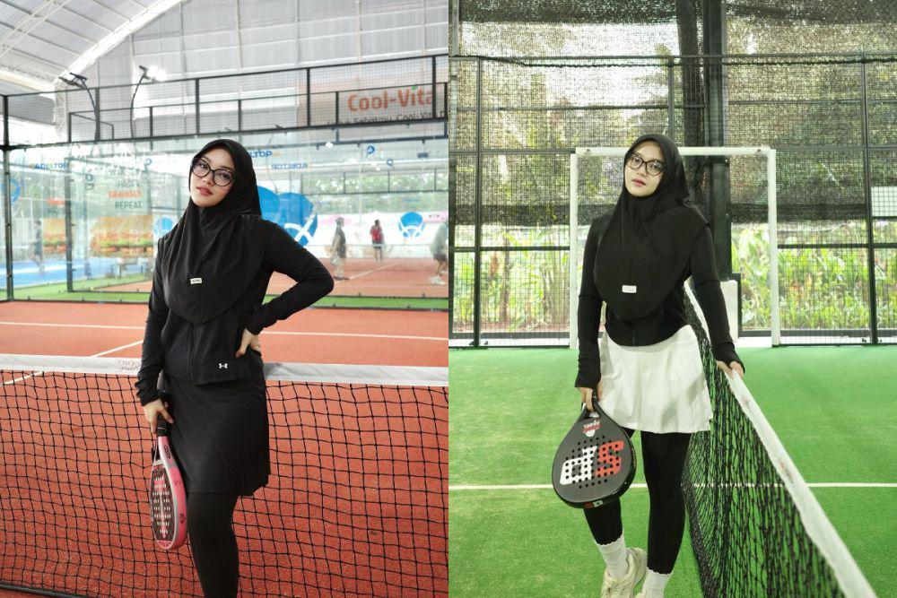 7 Potret Putri Delina Bermain Padel, Berasa Jadi Atlet