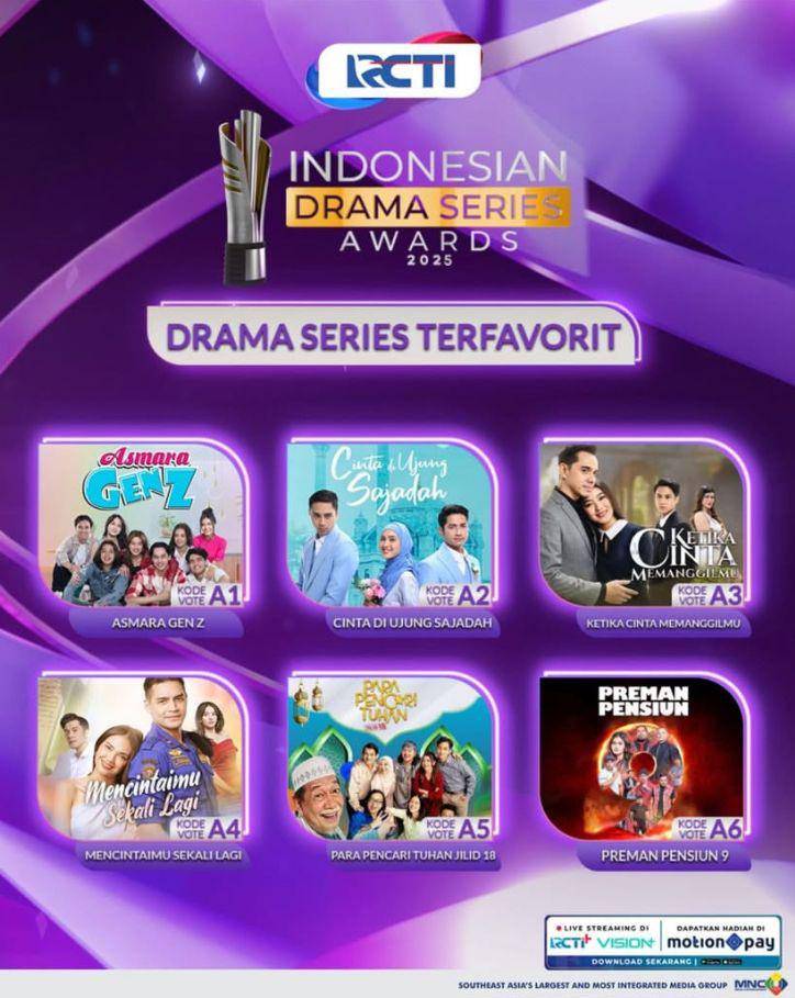 daftar lengkap nominasi Indonesian Drama Series Awards 2025 (Instagram.com/indonesiandramaseriesawards)
