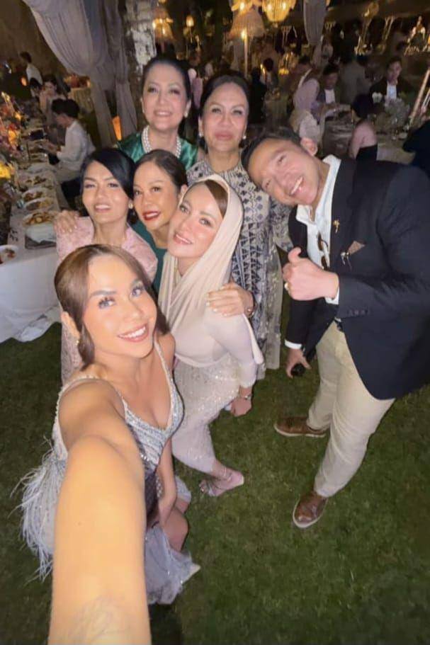 Gaya Tamu di Acara Dinner Setelah Akad Nikah Luna Maya (instagram.com/melaney_ricardo)