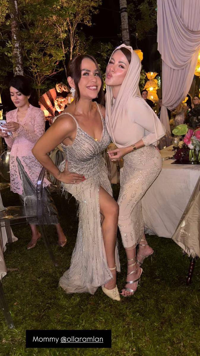 Olla Ramlan di pernikahan Luna Maya (instagram.com/melaney_ricardo)