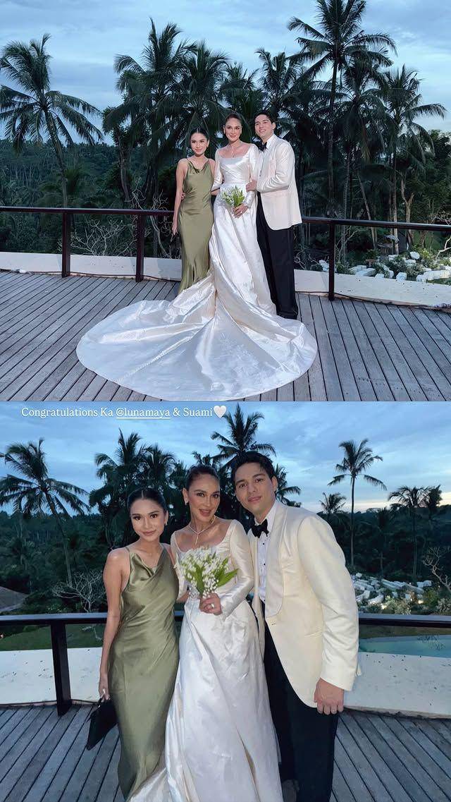 artis di resepsi Luna Maya (instagram.com/azizahsalsha_)