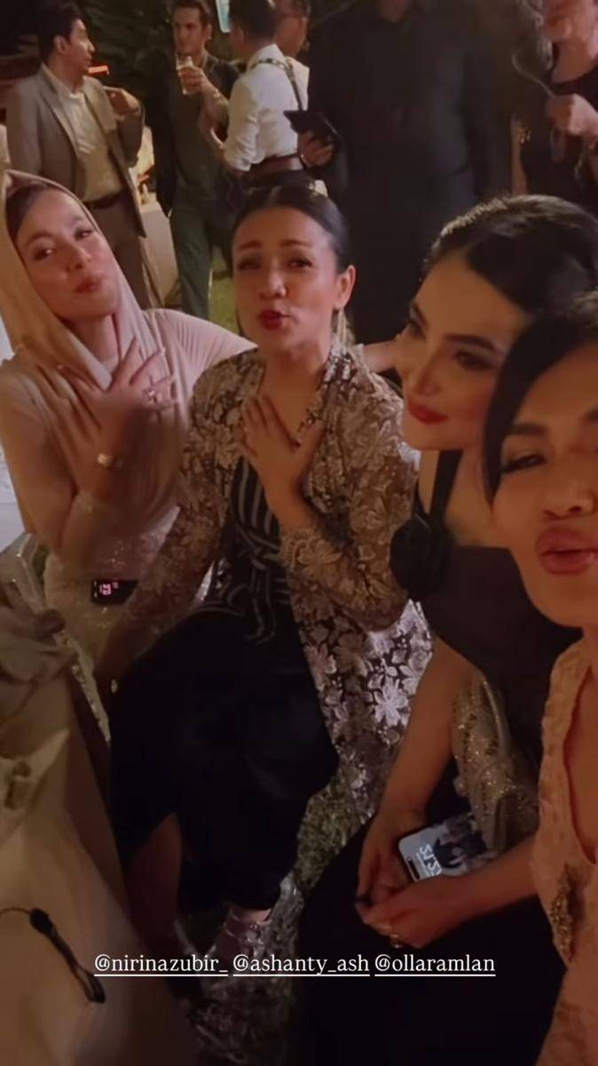 Olla Ramlan di pernikahan Luna Maya (instagram.com/aprillamokalu)