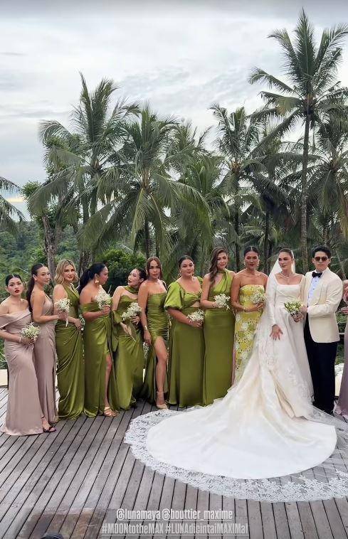 bridesmaid resepsi Luna Maya (Instagram.com/mrsayudewi)