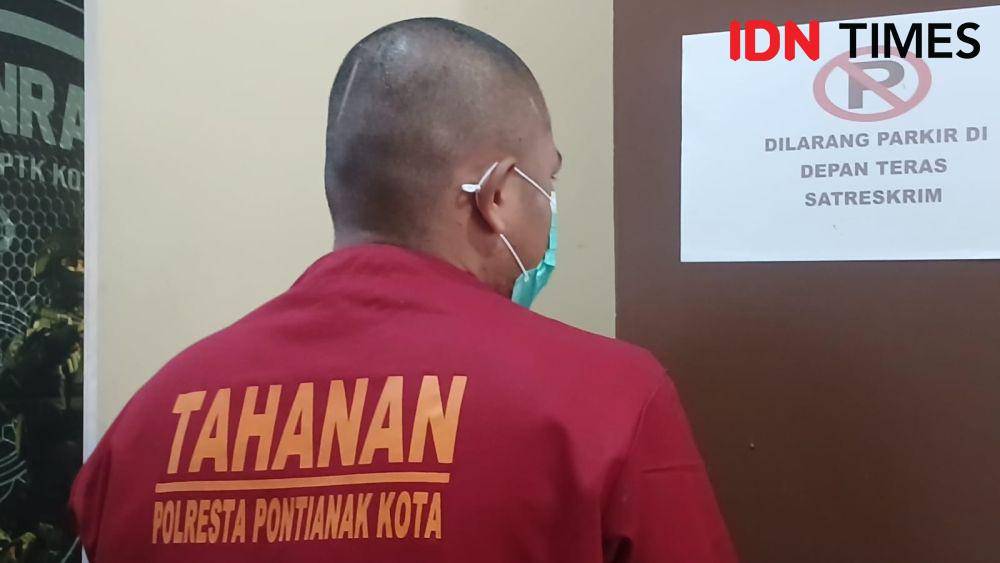 Pelaku pencurian di apotek Pontianak diamankan polisi. (IDN Times/Teri).