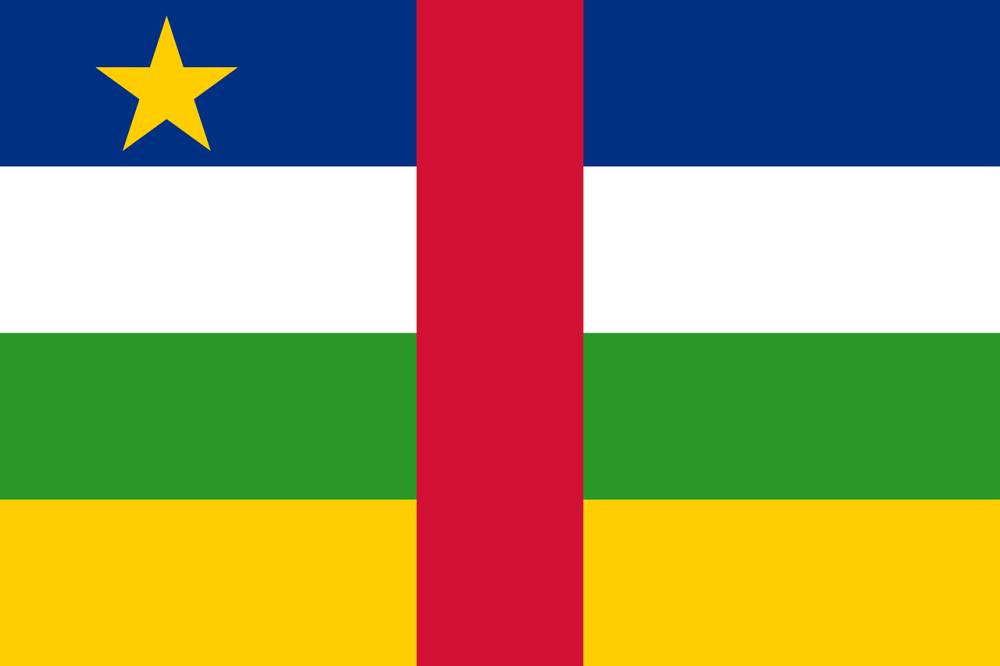 Ilustrasi Bendera Republik Afrika Tengah (pixabay.com/openclipart-vectors-30363)
