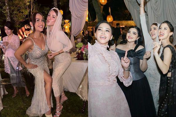 Potret Olla Ramlan di Pernikahan Luna Maya, Ikut Rebut Bunga Pengantin