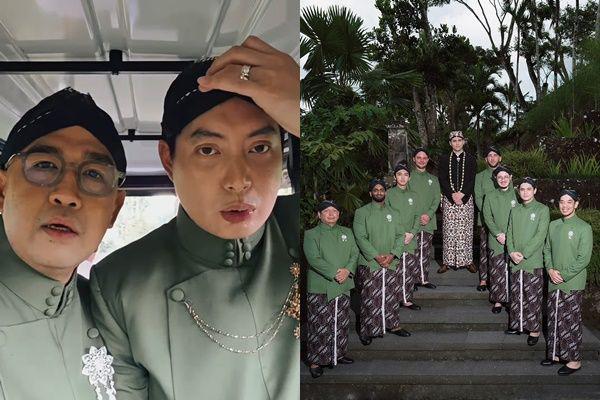 7 Potret Groomsmen di Akad Nikah Luna Maya dan Maxime Bouttier