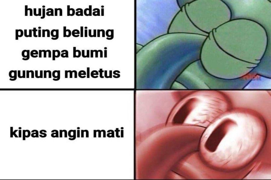 7 Meme Kocak Hal-Hal yang Bikin Panik, Auto Gemetaran!