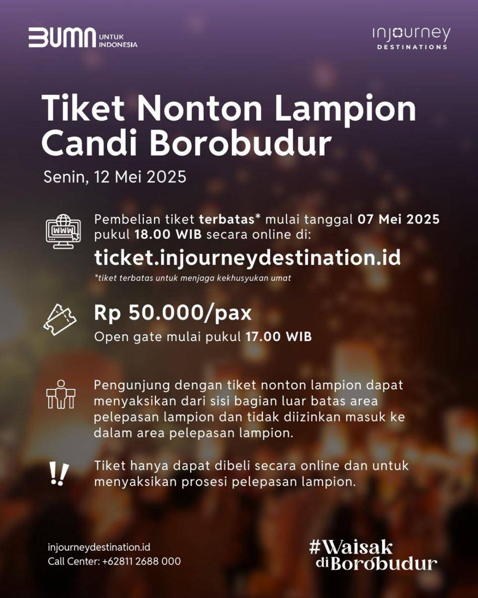 Waisak Borobudur (instagram.com/borobudurpark)