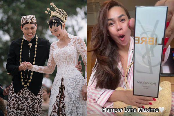 7 Potret Melaney Ricardo Unboxing Suvenir Pernikahan Luna dan Maxime