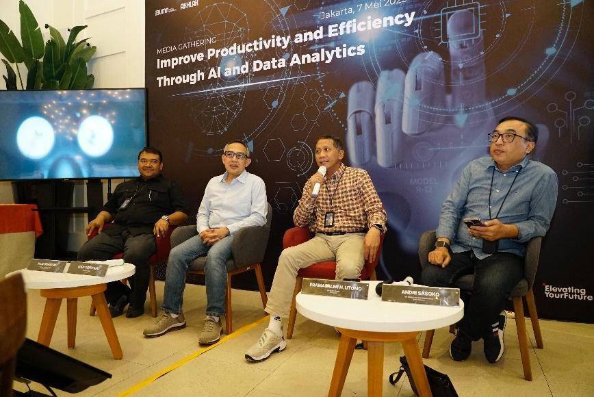 Media Gathering Improve Productivity and Efficiency Through AI and Data Analytics, di Jakarta, pada Rabu (7/5). (dok. Telkom)