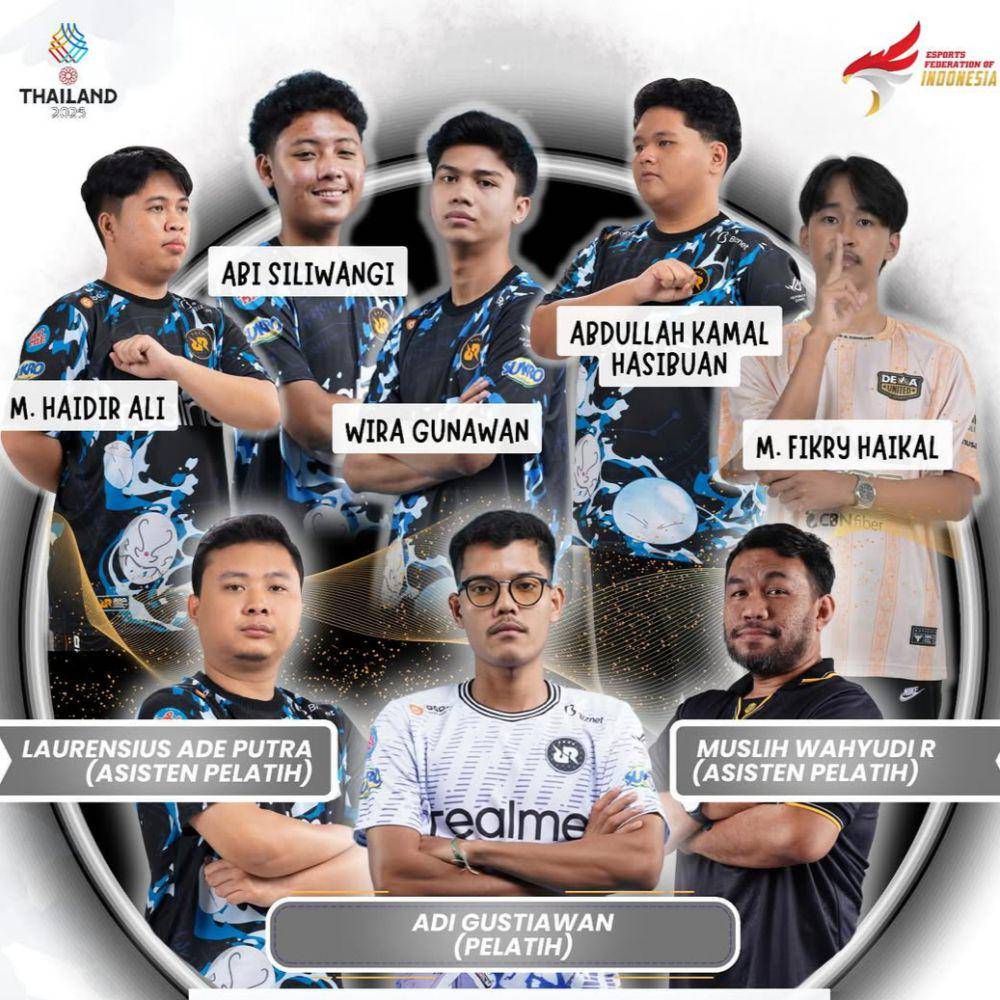 Line up timnas Free Fire SEA Games 2025 (instagram.com/pbesi_official)