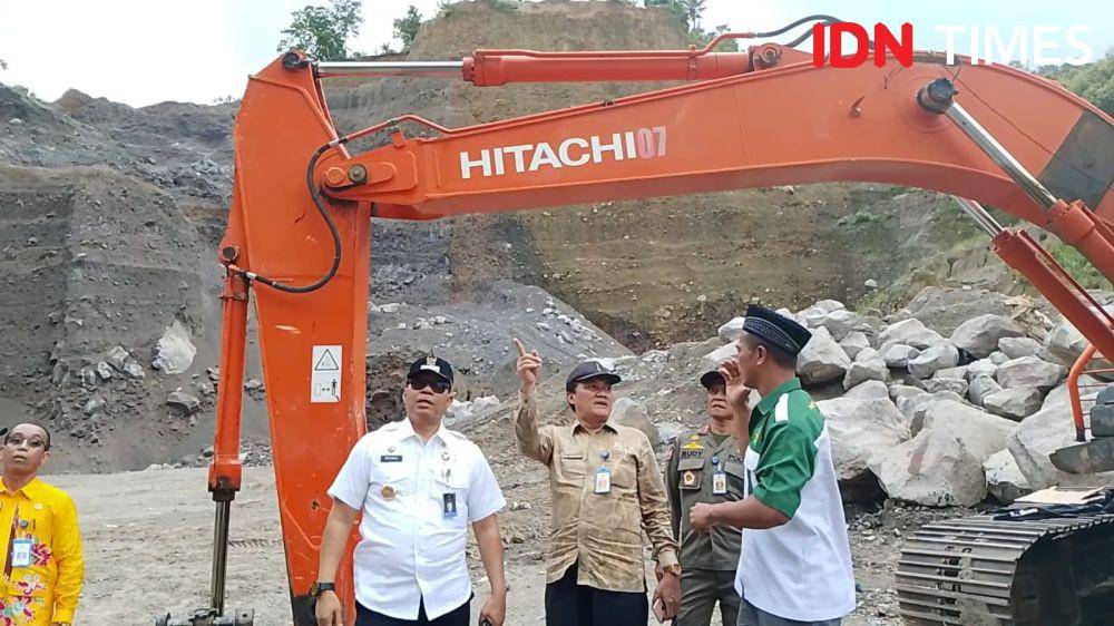 Sidak Pj. Bupati Magetan di area tambang desa Sayutan Kecamatan Parang. IDN Times/ Riyanto.