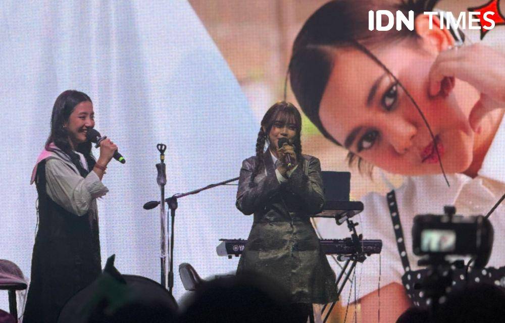 Ziva Magnolya dalam konferensi pers pada Kamis (8/5/2025) (IDN Times/Elizabeth Chiquita)