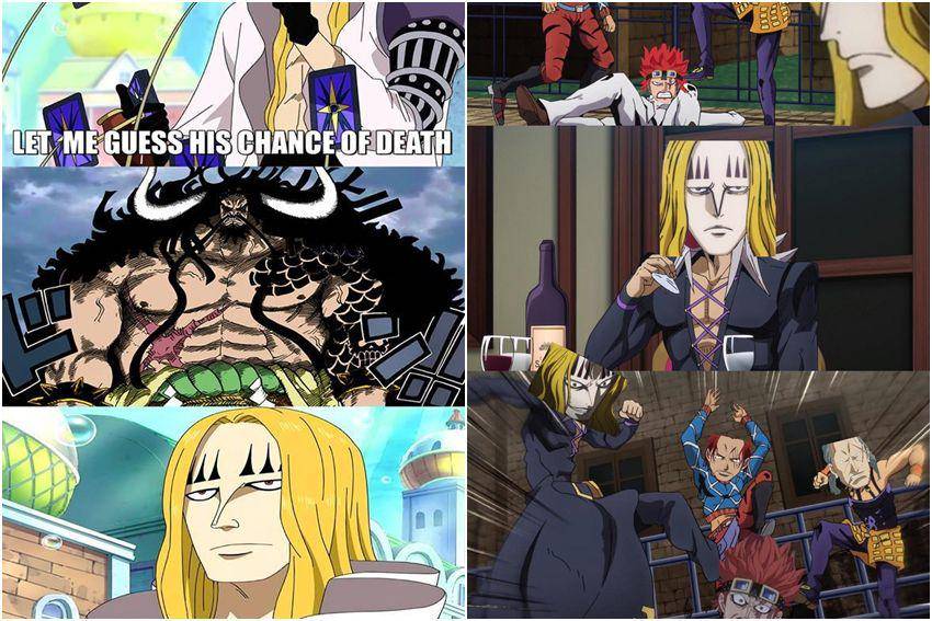 8 Meme Basil Hawkins One Piece, Musuh Bebuyutan Killer dan Kid!