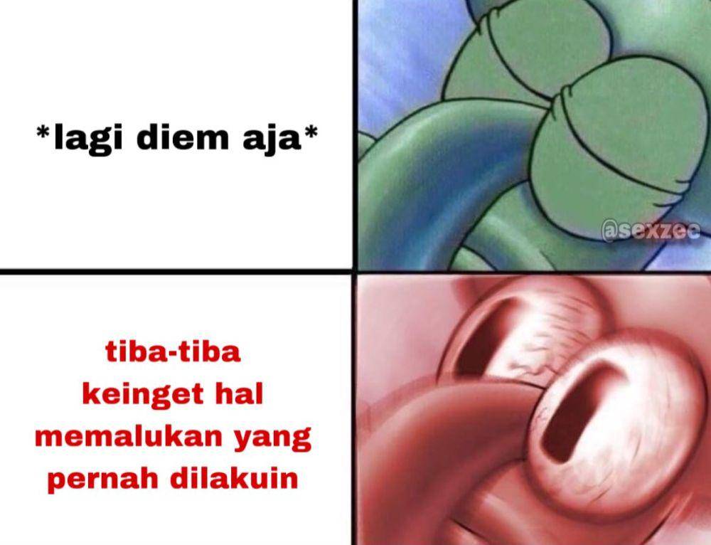 Meme kocak hal-hal yang bikin panik (x.com/sezxee)
