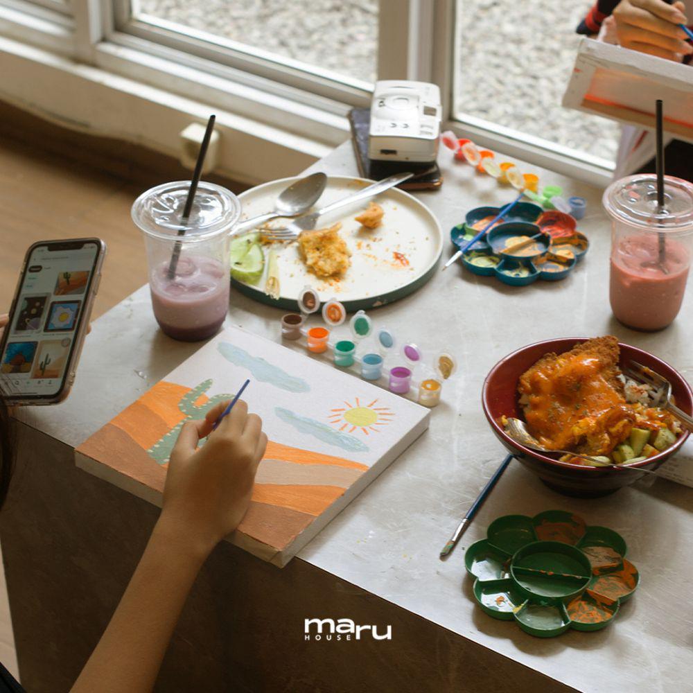 Maru House Bandar Lampung, Kafe unik Ngopi Sambil Menggambar