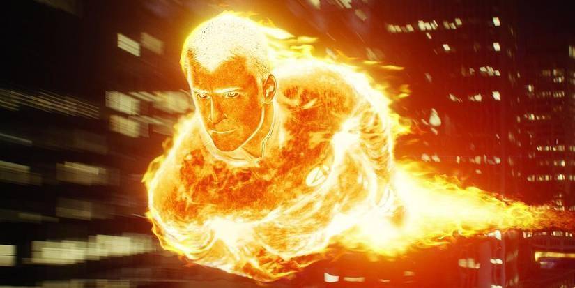Human Torch Fantastic Four Fly