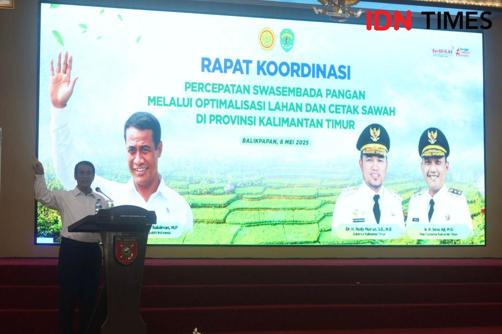Menteri Pertanian Targetkan Kaltim Swasembada Beras Dua Tahun Lagi