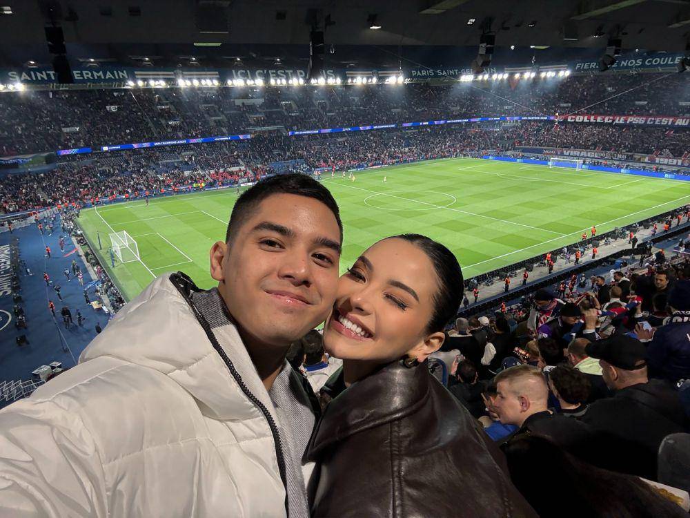 Al Ghazali nonton PSG Vs Arsenal di Prancis (instagram.com/alghazali7)