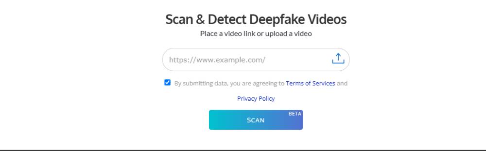 Pendeteksi deepfake online (scanner.deepware.ai/deepware