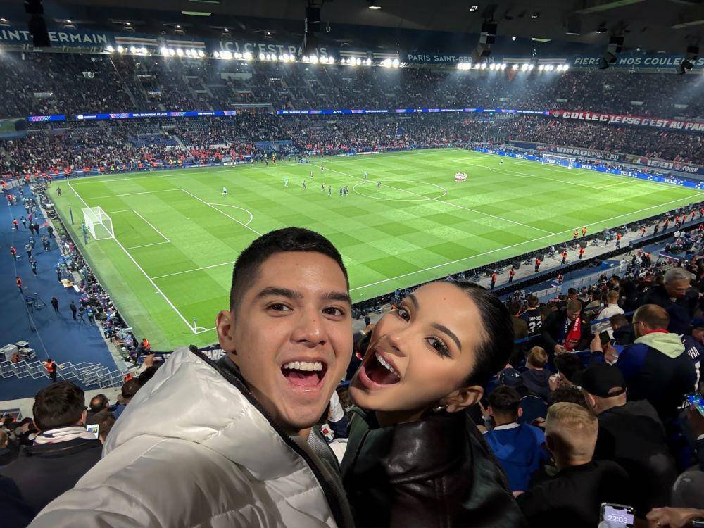 Al Ghazali nonton PSG Vs Arsenal di Prancis (instagram.com/alghazali7)