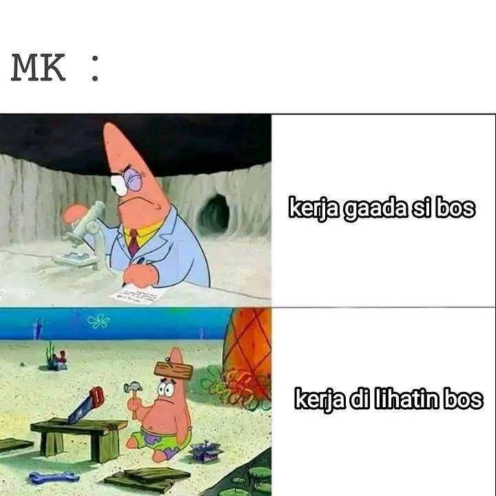 Meme otak jenius tapi sering blank (instagram.com/lawakscience)